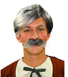 Picture of Forum Novelties Polyester Gepetto Wig and Moustache Kit, Grey