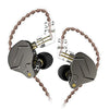 Picture of erjigo KZ ZSN Pro Dynamic Hybrid Dual Driver in Ear Earphones Detachable Tangle-Free Cable Musicians in-Ear Earbuds Headphones (Gray Without Mic)