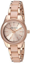 Picture of Anne Klein Women's Rose Gold-Tone and Light Pink Resin Bracelet Watch