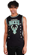 Picture of Ultra Game NBA Milwaukee Bucks Mens Jersey Sleeveless Muscle T-Shirt, Black, XX-Large