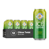 Picture of Sparkling Ice +Caffeine, Citrus Twist Flavored Sparkling Water with Caffeine, Zero Sugar, with Vitamins and Antioxidants, Low Calorie Beverage, 16 fl oz Cans (Pack of 12)