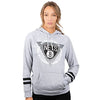 Picture of Ultra Game NBA Brooklyn Nets Womens Soft Fleece Pullover Hoodie Sweatshirt With Varsity Stripe, Heather Gray, X-Large