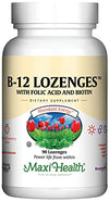 Picture of Vitamin B12 Lozenges with Folic Acid and Biotin - Sublingual B12 Vitamins Strawberry Flavor - Vegetarian Kosher B 12 Vitamin - Vit B12 Supplement for Red Blood Cell Production and Energy (90 Count)