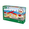 Picture of BRIO World 33388 - Railway Crossing - 4 Piece Wooden Toy Train Accessory for Kids Ages 3 and Up