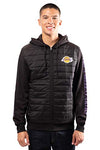 Picture of Ultra Game NBA Los Angeles Lakers Mens Full Zip Soft Fleece Hoodie Jacket, Black, XX-Large