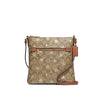 Picture of COACH Womens Mini Rowan File Crossbody Bag With Snowflake Print (IM/Khaki/Gold Multi)