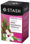 Picture of Stash Tea Wild Raspberry Hibiscus Herbal Tea - Naturally Caffeine Free, Non-GMO Project Verified Premium Tea with No Artificial Ingredients, 20 Count (Pack of 6) - 120 Bags Total