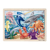 Picture of Melissa and Doug Under the Sea Ocean Animals Wooden Jigsaw Puzzle With Storage Tray (24 pcs)