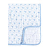 Picture of Hudson Baby Unisex Baby Muslin Tranquility Quilt Blanket, Blue Sheep, One Size