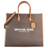 Picture of Michael Kors Mirella Large Signature MK Tote Bag (Brown MK)