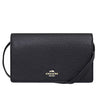 Picture of Coach Foldover Clutch Crossbody Bag, Black, One Size