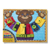 Picture of Melissa and Doug Basic Skills Puzzle Board - Wooden Educational Toy - Learn To Button Busy Board, Activity Board For Fine Motor Skills, Developmental Toy For Toddlers Ages 3+