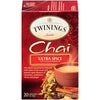 Picture of Twinings Ultra Spice Chai Individually Wrapped Black Tea Bags, 20 Count Pack of 6, Sweet, Savoury Spices, Caffeinated