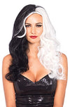 Picture of Leg Avenue womens Two Tone Wig Costume Accessories, Black/ White, One Size US