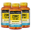 Picture of Mason Natural Zinc 50 mg - Improved Immune System Function, Supports Antioxidant Health, Aids Absorption of B Vitamins, 100 Tablets (Pack of 3)