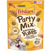 Picture of Purina Friskies Natural Cat Treats, Party Mix Natural Yums With Real Chicken and Vitamins, Minerals and Nutrients - (6) 6 oz. Pouches
