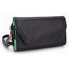 Picture of Kroo Clutch Wallet with Wristlet and Crossbody Strap for 5' Smartphone - Mint Green