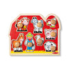 Picture of Melissa and Doug Farm Animals Jumbo Knob Wooden Puzzle - Wooden Peg Chunky Baby Puzzle, Preschoool Learning, Knob Puzzle Board For Toddlers Ages 1+