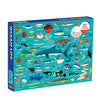 Picture of Mudpuppy Ocean Life 1000 Piece Jigsaw Puzzle for Adults and Families, Family Puzzle with Colorful Illustrations of Fish, Sharks and Ocean Life , Blue