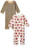 Picture of Hudson Baby Unisex Baby Premium Quilted Coveralls, Rose Leopard, 0-3 Months