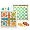 Picture of Melissa and Doug Double-Sided Wooden Chess and Pachisi Board Game with 42 Game Pieces (17.5ââ‚¬ W x 17.5ââ‚¬ L x 1.5ââ‚¬ D)