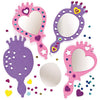 Picture of Baker Ross-ET595 Ltd Princess Foam Mirror Kits Self Adhesive Mirror and Foam Decorations, Children's Craft Activity (Pack of 4)