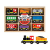 Picture of Melissa and Doug Wooden Train Cars (8 pcs) - Magnetic Train, Wooden Train Toys, Train Sets For Toddlers And Kids Ages 3+