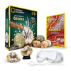 Picture of NATIONAL GEOGRAPHIC Break Open 4 Geodes Science Kit – Includes Goggles, Detailed Learning Guide and Display Stand - Great STEM Science Gift for Mineralogy and Geology Enthusiasts of any Age