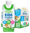 Picture of Orgain Organic Kids Protein Nutritional Shake, Vanilla - 8g of Protein, 22 Vitamins and Minerals, Fruits and Vegetables, Gluten Free, Soy Free, Non-GMO, 8.25 Fl Oz (Pack of 12)