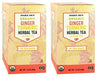 Picture of Trader Joes Organic Ginger Turmeric Herbal Tea 20 envelopes each (Pack of 2)