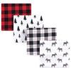 Picture of Hudson Baby Unisex Baby Cotton Flannel Receiving Blankets, Moose, One Size