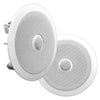 Picture of Pyle 8” Ceiling Wall Mount - Pair Of 2-Way Midbass Woofer Speaker Directable 1” Titanium Dome Tweeter Flush Design W/ 55Hz-22kHz Frequency Response and 300 Watts Peak Easy Installation - Pyle PDIC80