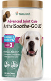 Picture of NaturVet Arthrisoothe Glucosamine for Dogs – Dog Supplement with Glucosamine, MSM, Chondroitin and Hyaluronic Acid – ArthriGold Level 3 – 240 Soft Chews