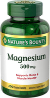 Picture of Nature’s Bounty Magnesium, Bone and Muscle Health, Tablets, 500 mg, 200 Ct