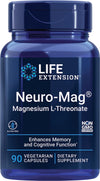 Picture of Life Extension Neuro-Mag Magnesium L-Threonate, 90 Vegetarian Capsules Ultra-Absorbable Magnesium - Memory, Focus and Overall Cognitive Performance Boost - Non-GMO, Gluten-Free