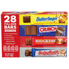 Picture of Butterfinger, CRUNCH, Baby Ruth and 100 Grand—Assorted Full Size Chocolate Candy Bars—Great for Halloween Candy—48 oz—Bulk 28 Pack