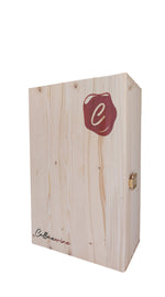 Coffret d'épicéa 2 bouteilles de Champagne Callmewine