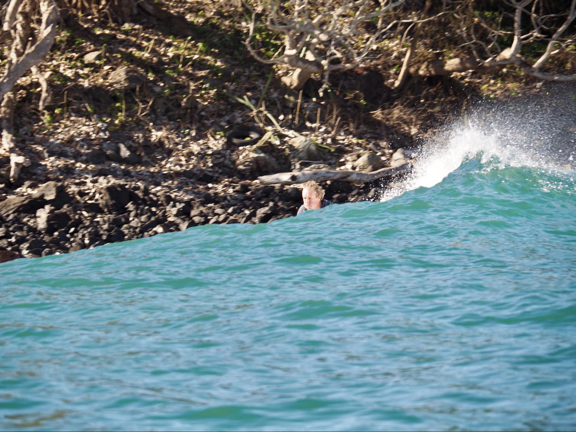 Colin surfing