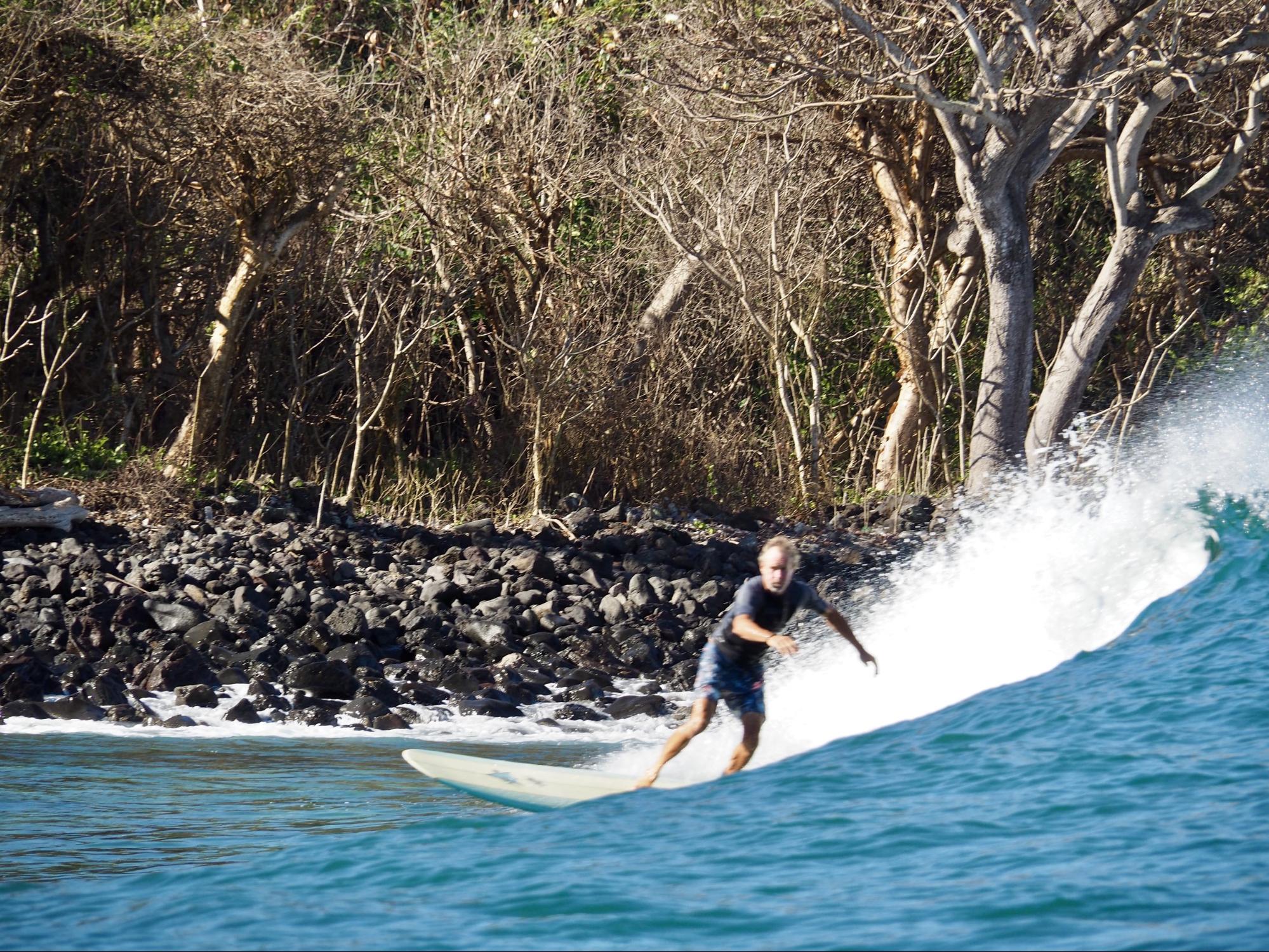 Colin surfing