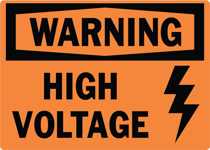 High Voltage With Symbol Sign Wise