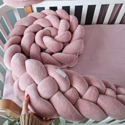 Braided Crib Bumper - Available in 6 Colors and 4 Sizes – BlueBird