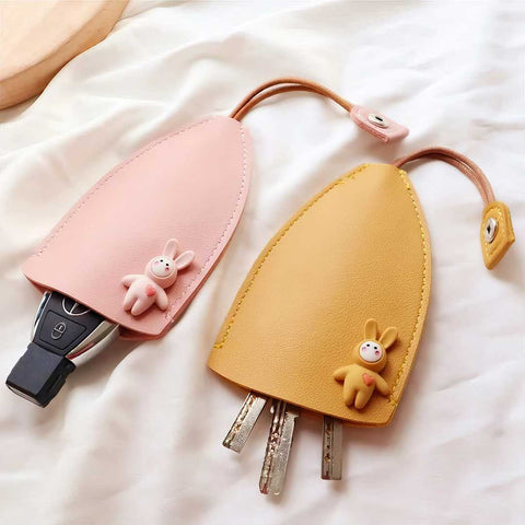 2 colour bag leather keybag