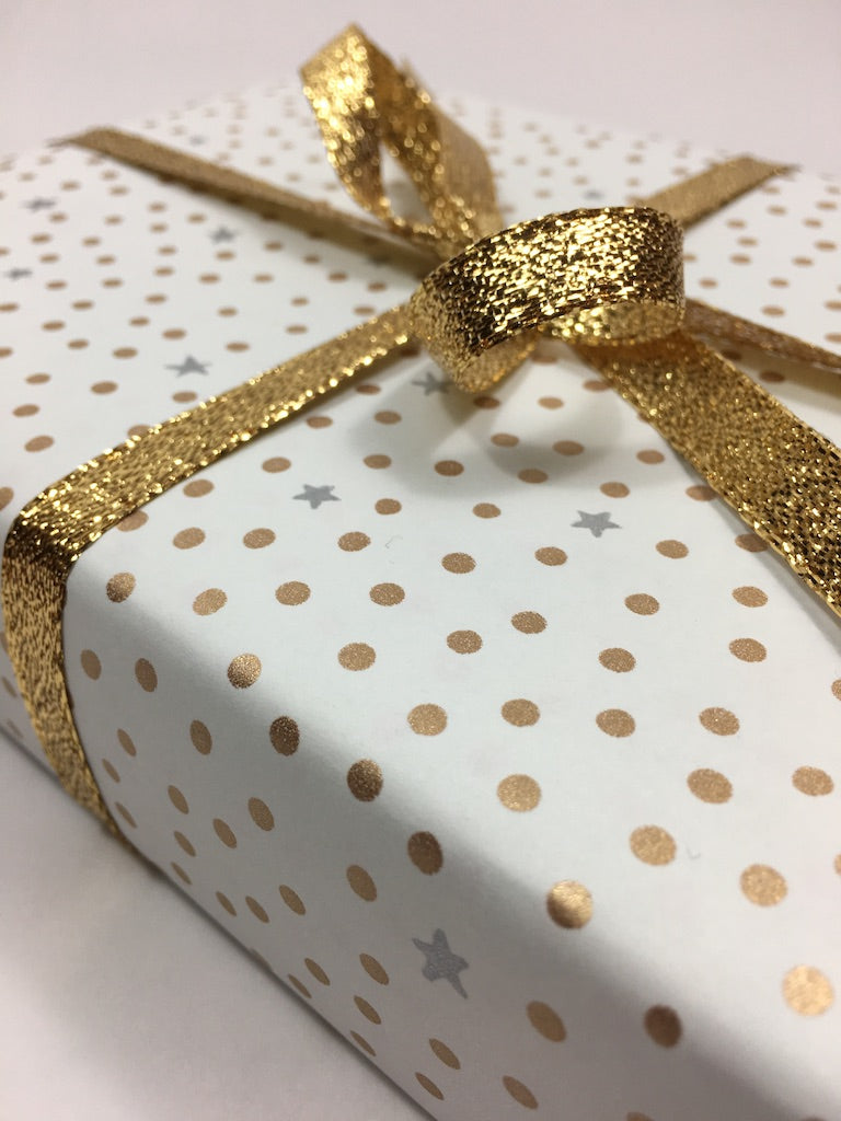 white gift wrap ribbon