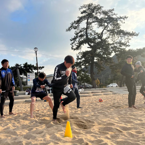 毎月のハレクティオ岡山ビーチサッカー練習風景〜2023年12月〜