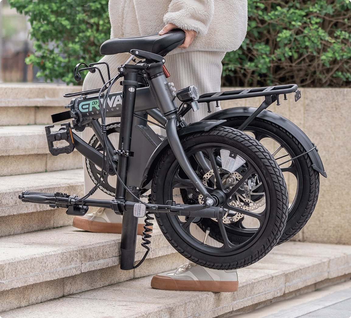 軽量電動アシスト自転車 ERWAY A01Lite く重量「16.7kg」のアルミボディ>
