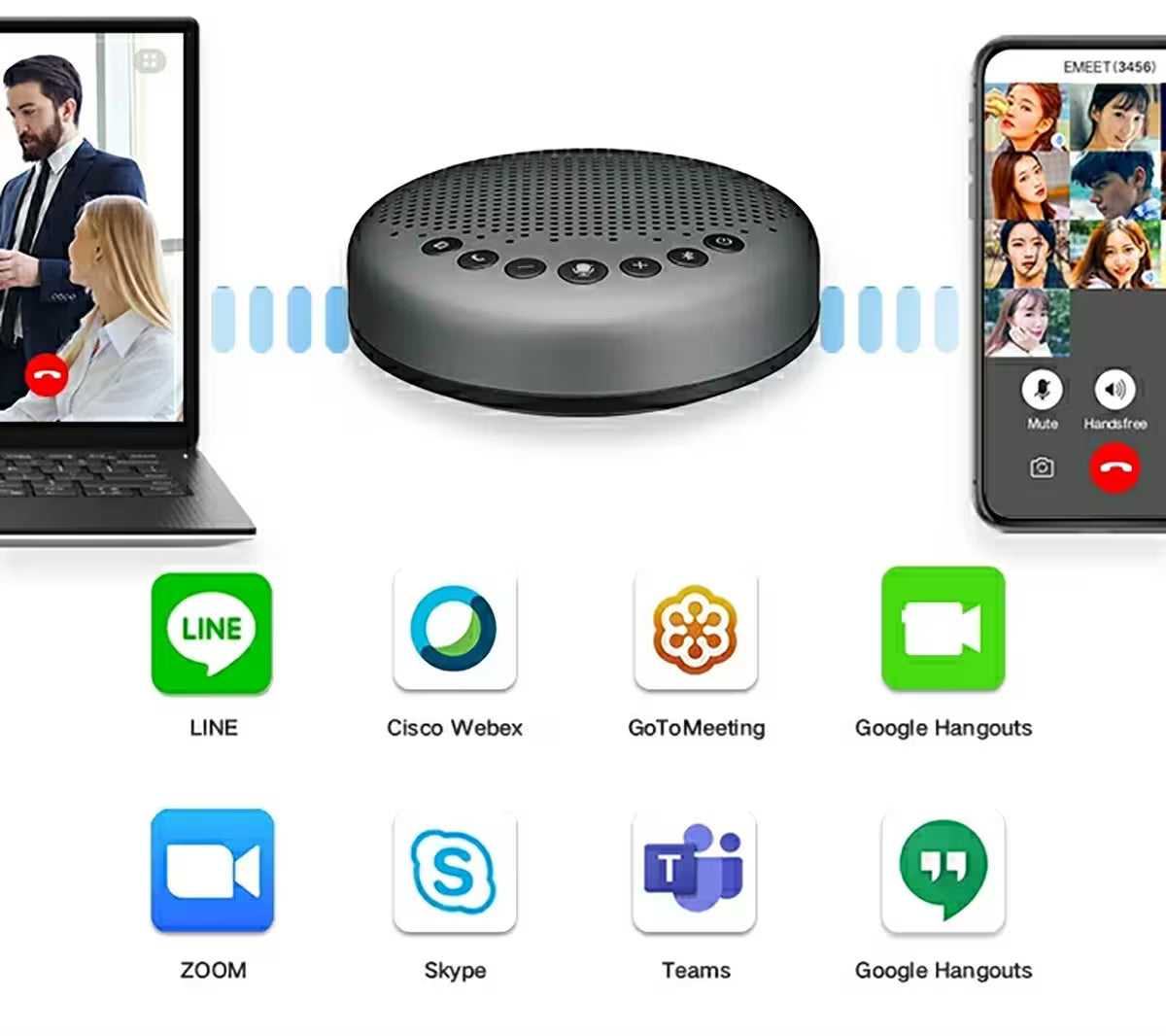 EMEET OfficeCore Luna | Conference call Speaker