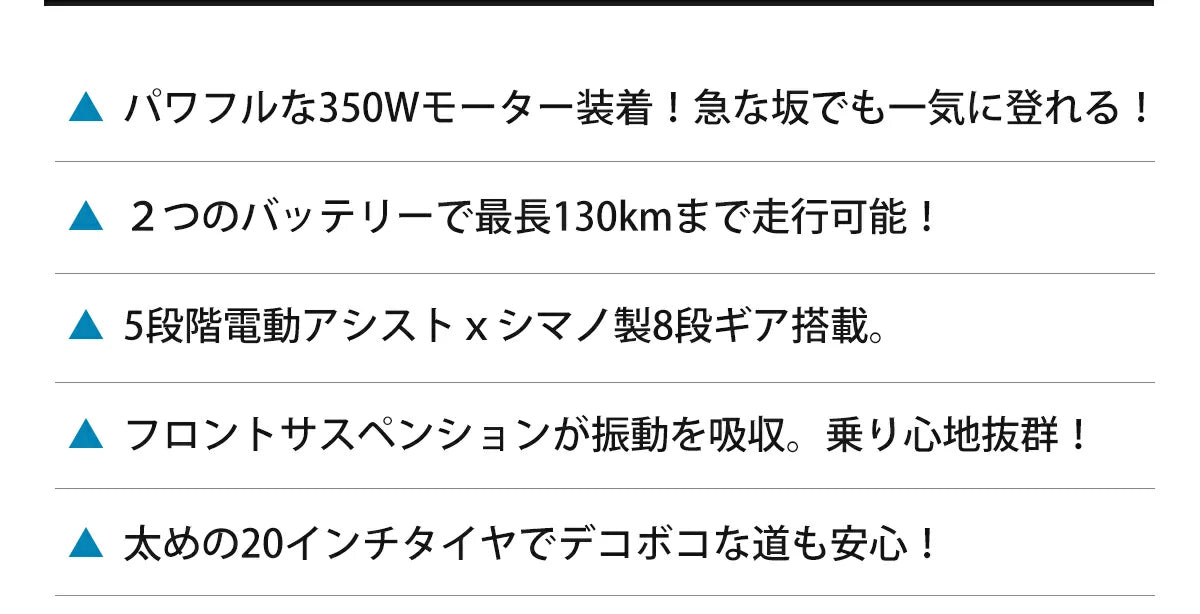 電動折りたたみ自転車ERWAY A02の九つのポイント