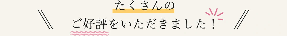 たくさんの御好評をいただきました