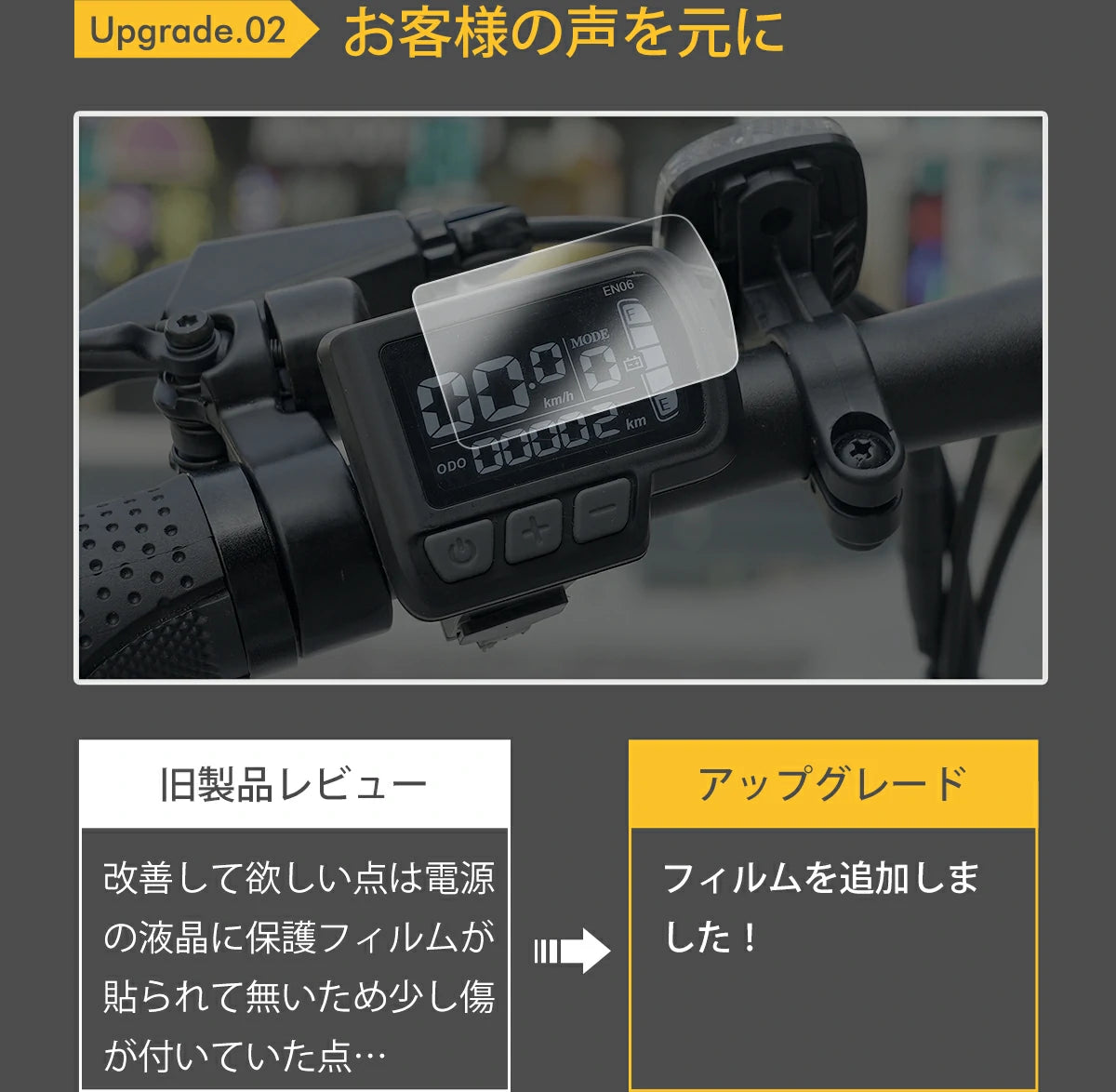 お客様の声を元にアップグレード　新色追加！