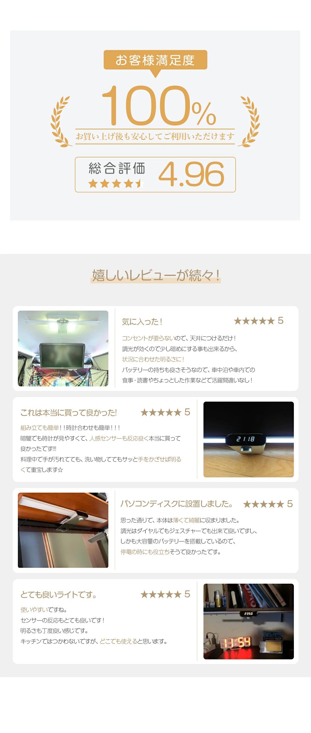 キッチン用ライト Cabally キャビネットライト - 50th